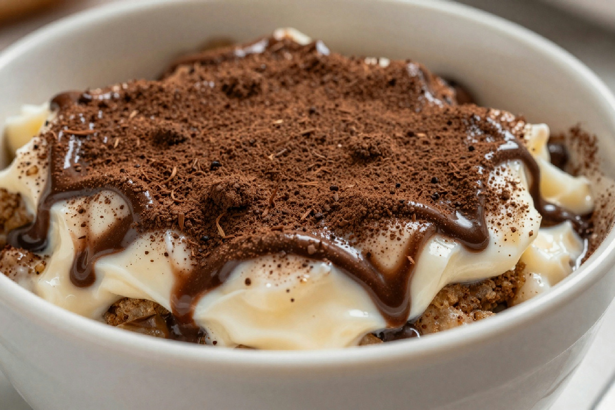 Porridge tiramisù senza cottura per la colazione: gustalo caldo o a temperatura ambiente